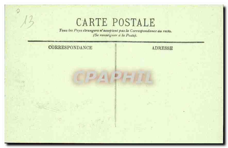 CPA Soleil couchant a Marseille  — Rückseite