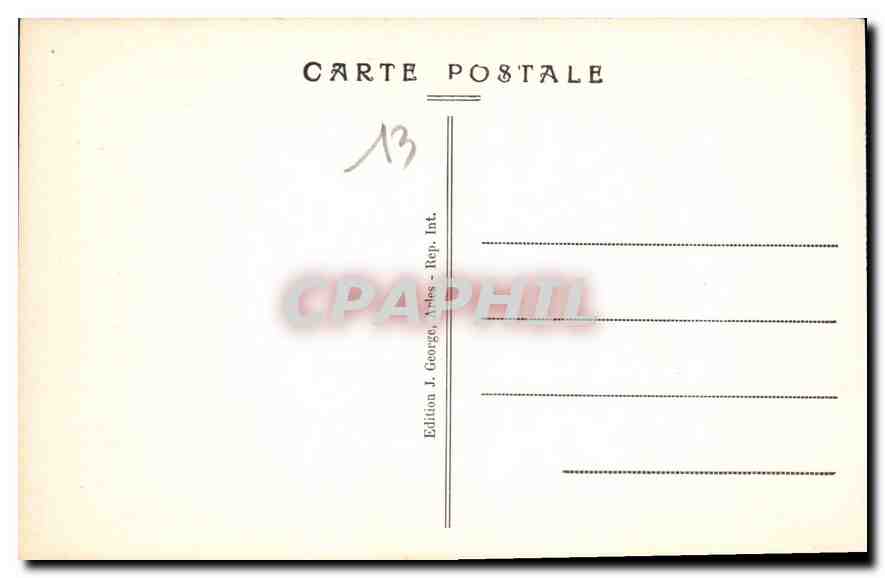 CPA Arles Cloitre de St Trophime Galeries XII et XIII siecle  — Rückseite