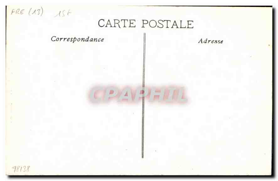 CPA Marseille Fontaine Cantini  — Verso