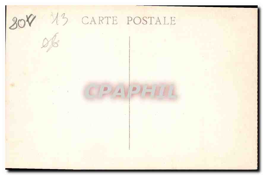 CPA Marseille la Place Castellane Fontaine Cantini de N D de la Garde  — Rückseite