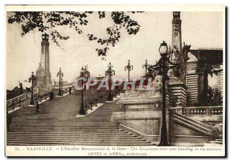 Marneille — L'Escalier Monumental de la Gare — Sénès et Arnal, architectes