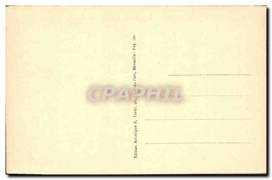 CPA Marseille le Palais Longchamp Motif Principal  — Verso