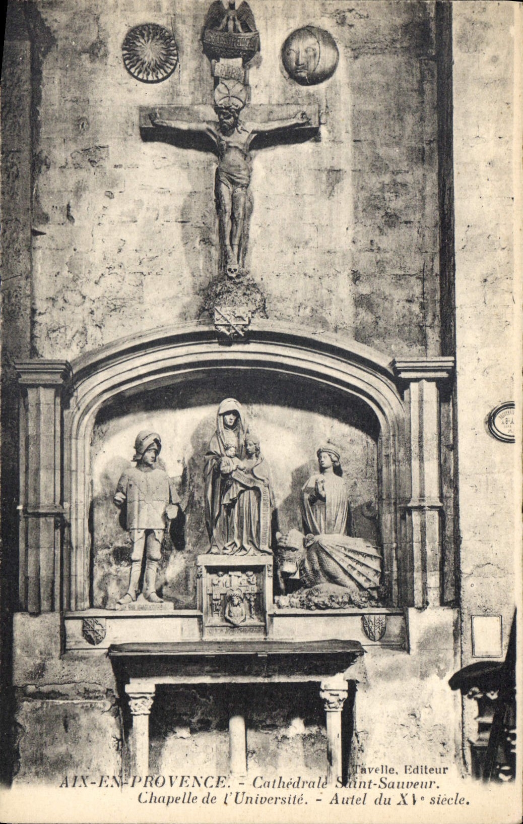 Aix-en-Provence — Kathedrale Saint-Sauveur. Altar der Kapelle der Universität des 15. Jahrhunderts — Tavelle, Verlag
