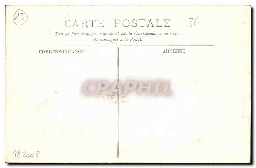 Arles — Ruines du Théâtre Antique — LL. n°18 — Verso