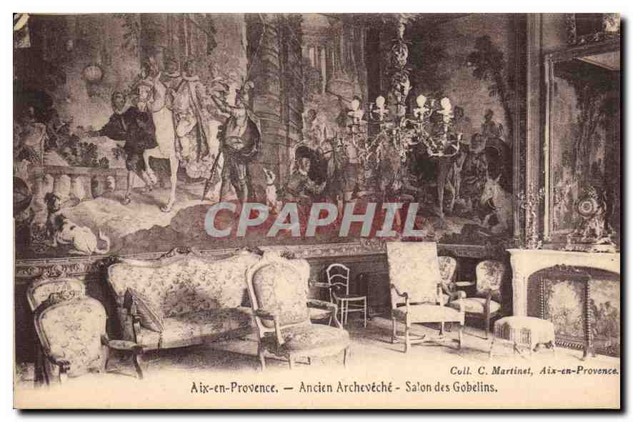 Aix-en-Provence — Ancien Archevêché — Salon des Gobelins — Coll. C. Martinet, Aix-en-Provence