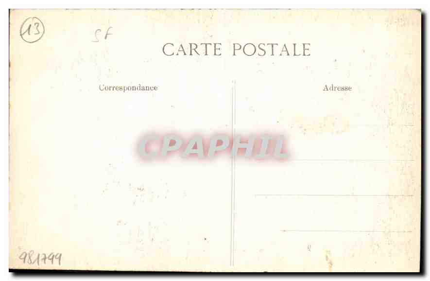 Marseille - Musée de Longchamp - La Lutte de Jacob et de l'Ange - Auguste Carli, groupe plâtre n°2323 — Rückseite