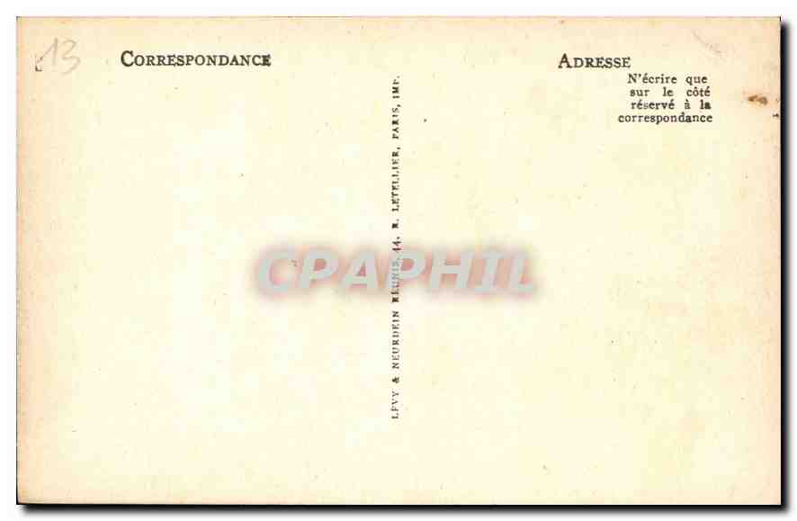 CPA Marseille le Chateau d'If et les Iles  — Verso