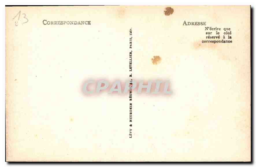 CPA Marseille le Chateau d'If et les Iles  — Rückseite