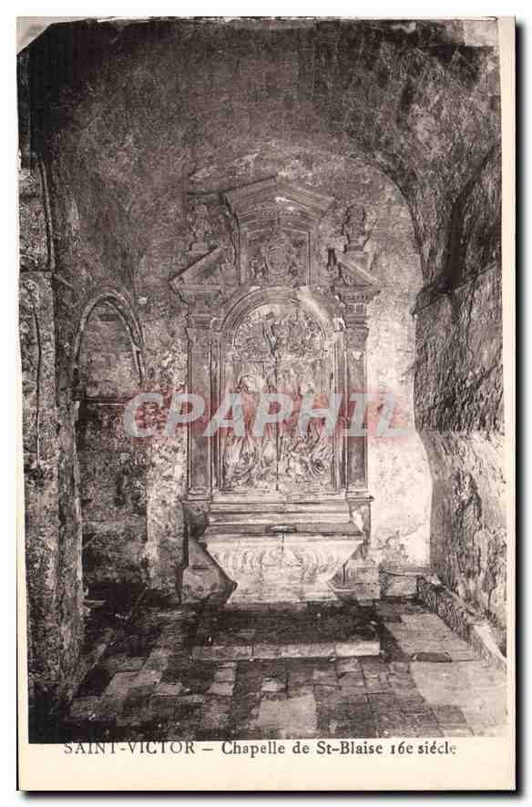 CPA Saint Victor Chapelle de St Blaise 16e siecle 