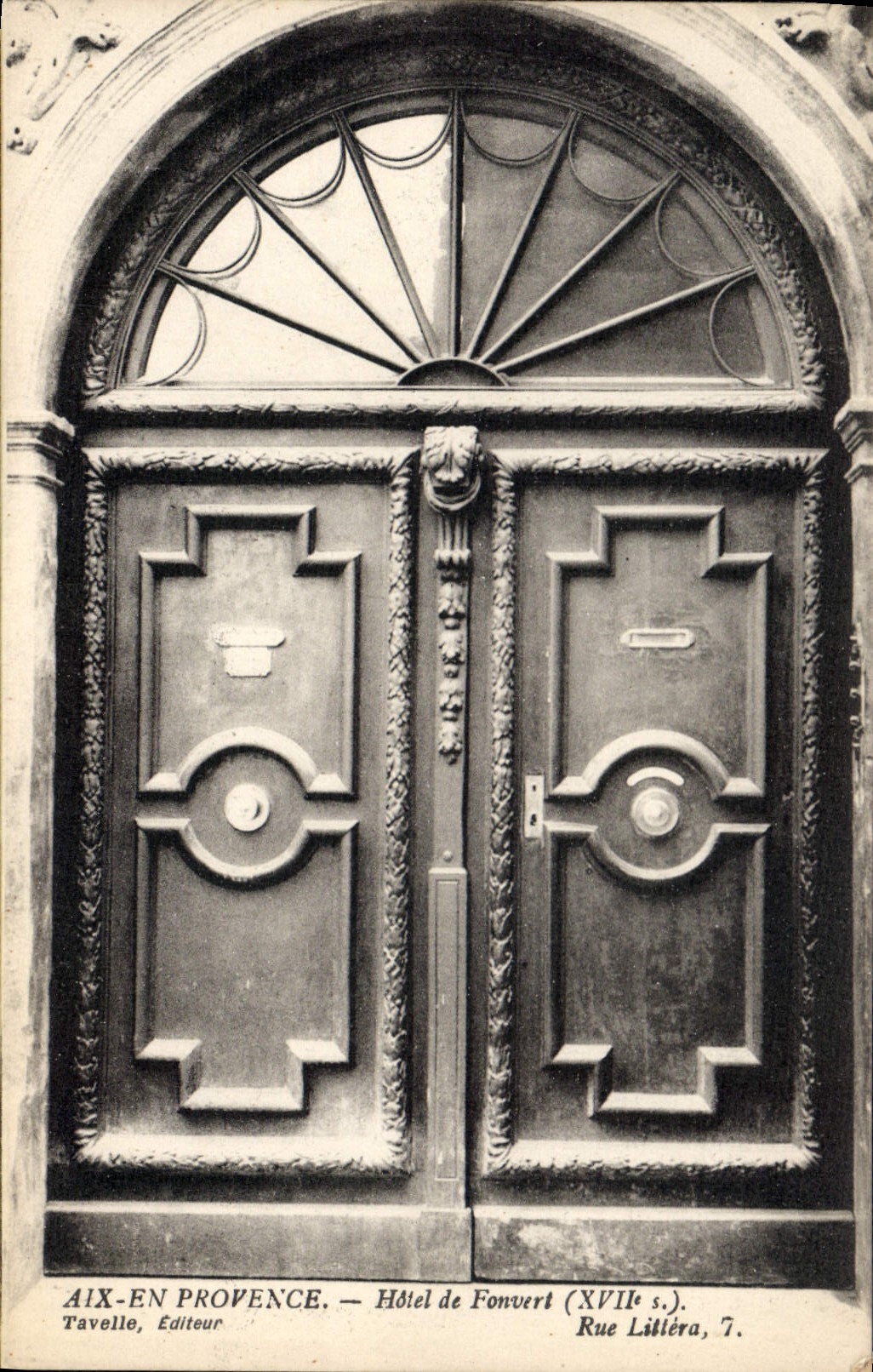 Aix-en-Provence — Hotel de Fonvert (17. Jahrhundert) — Tavelle, Verleger