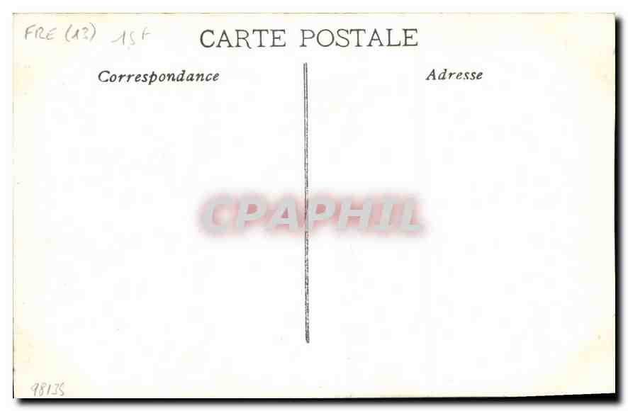 CPA Marseille Eglise des Reformes et Monument des Mobiles  — Verso