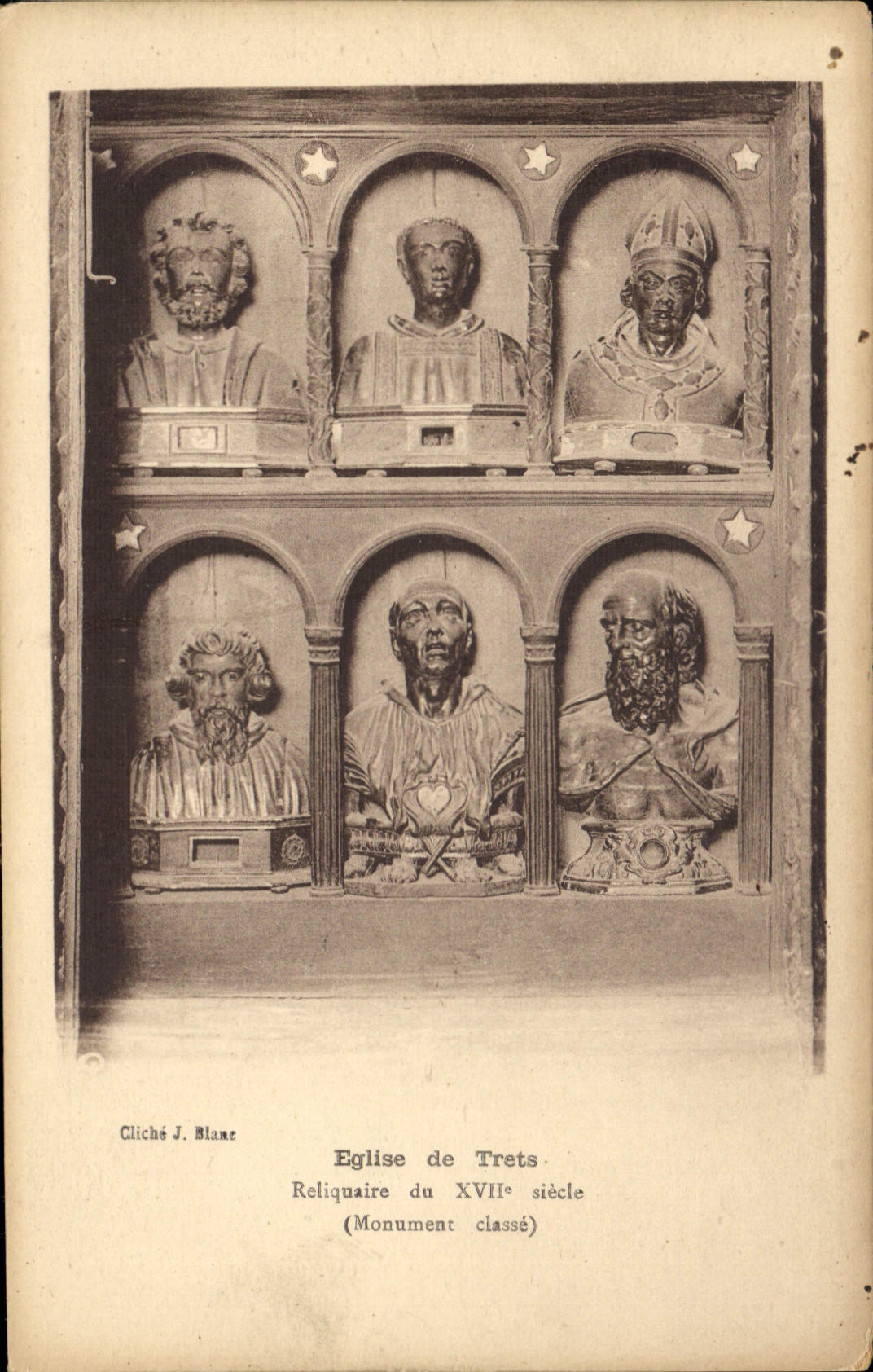 CPA Eglise de Trets Reliquaire du XVII siecle Monument classe 