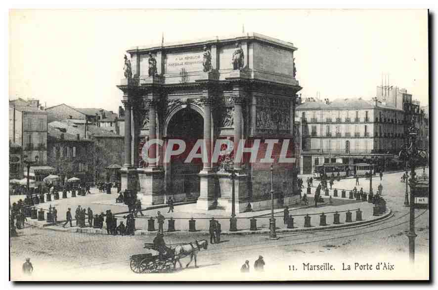 CPA Marseille la Porte d'Aix 