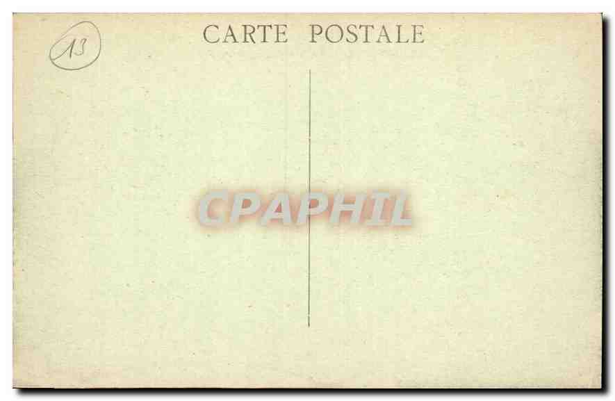 CPA Marseille Palais Longchamp  — Verso