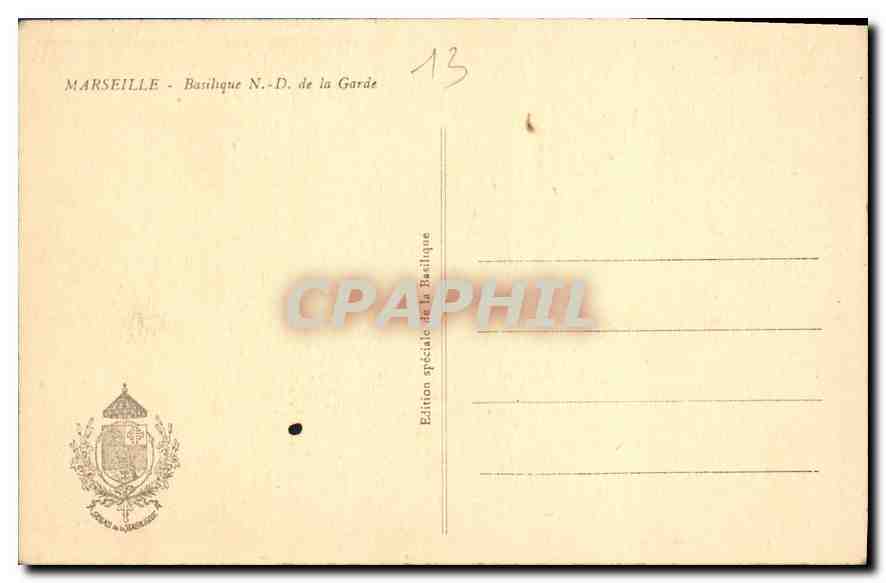 Nostra Signora della Guardia — La Cripta — Edizione speciale della Basilica — Verso
