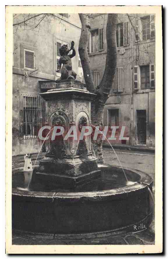 Fontaine de la place Fontette — Aix-en-Provence — éditée par Rolla