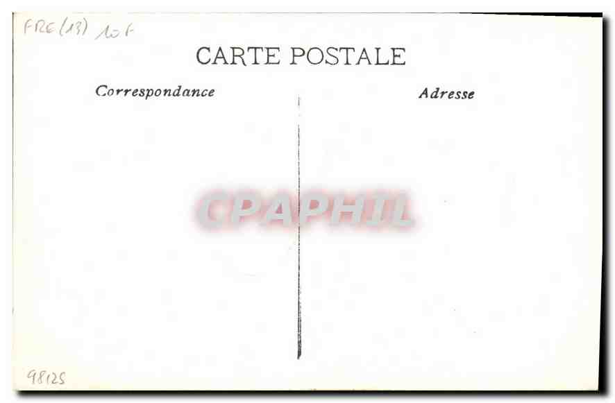 CPA Marseille Place de la Bourse  — Rückseite