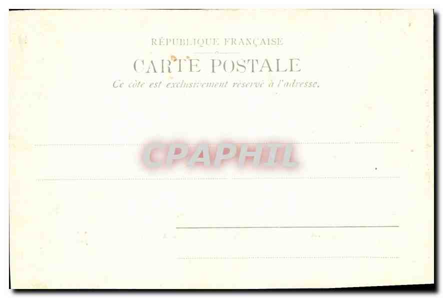 CPA Marseille Le Palais Longchamp Musee des Beaux Arts  — Verso