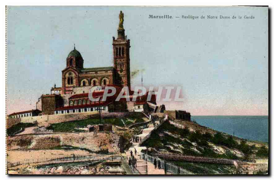 CPA Marseille Basilique de Notre Dame de la Garde 