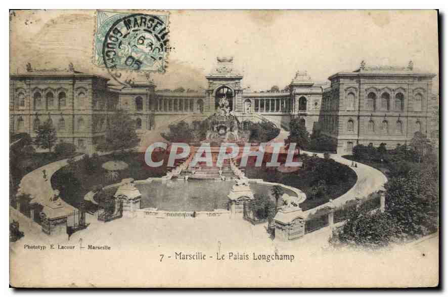 CPA Marseille le Palais Longchamp 