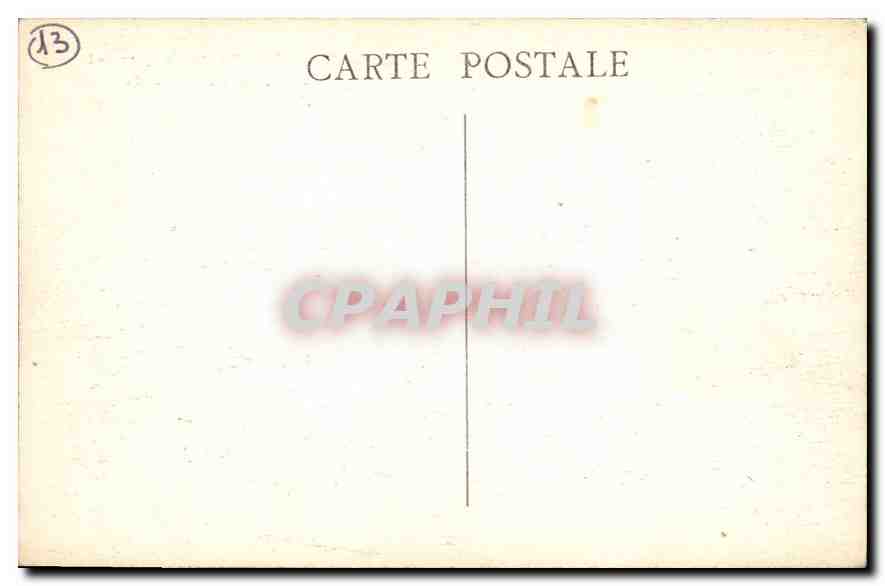 CPA Marseille Fontaine Cantini et N D de la Garde  — Rückseite