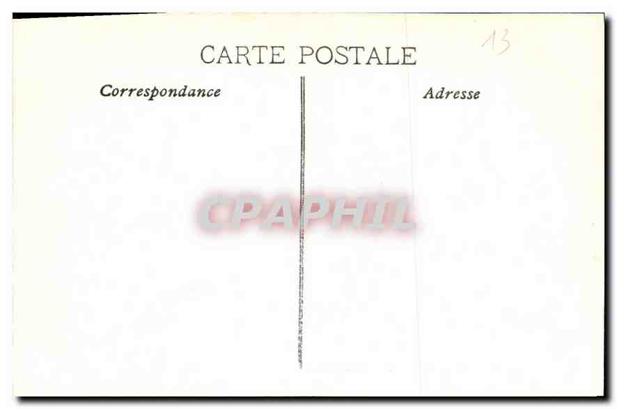 CPA Marseille Fort St Jean et Cathedrale Bateaux — Verso