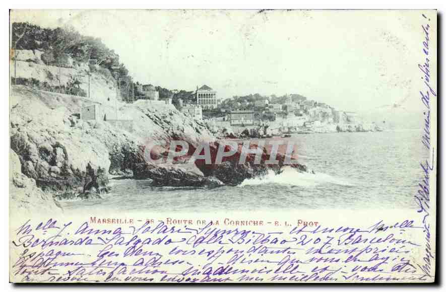 CPA Marseille Route de la Corniche 
