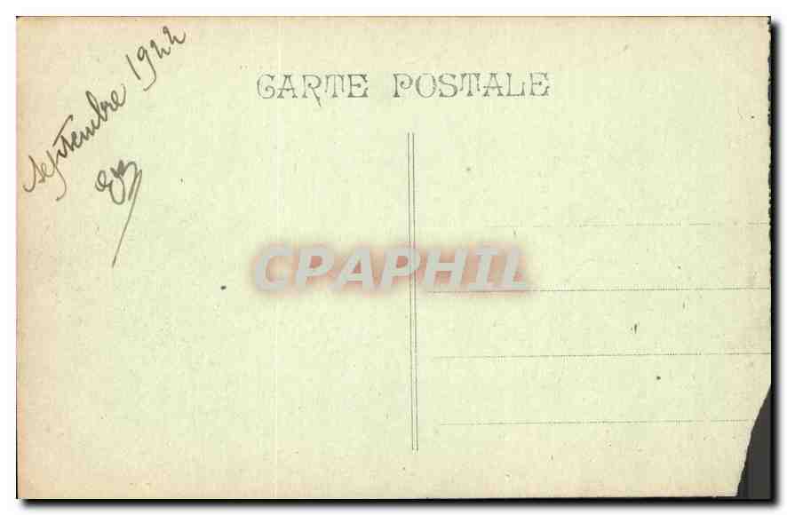 CPA Marseille le Chateau d'If Bateau — Rückseite