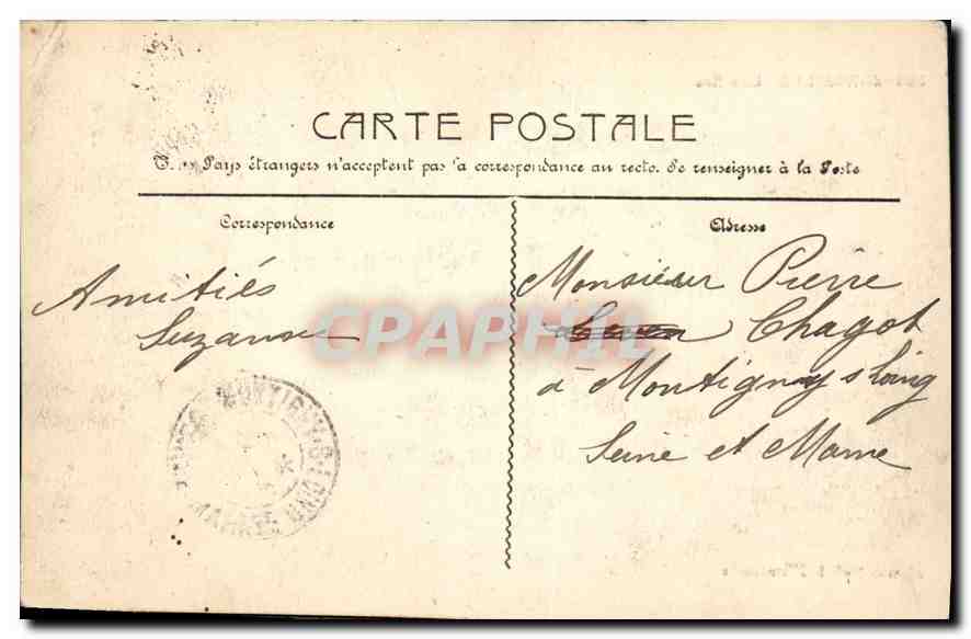 CPA Marseille les Iles  — Verso