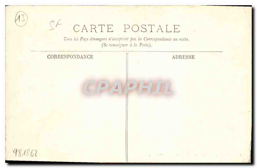 Arles — Les Arènes et la Ville — LL. — Verso