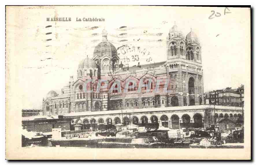 CPA Marseille la Cathedrale 