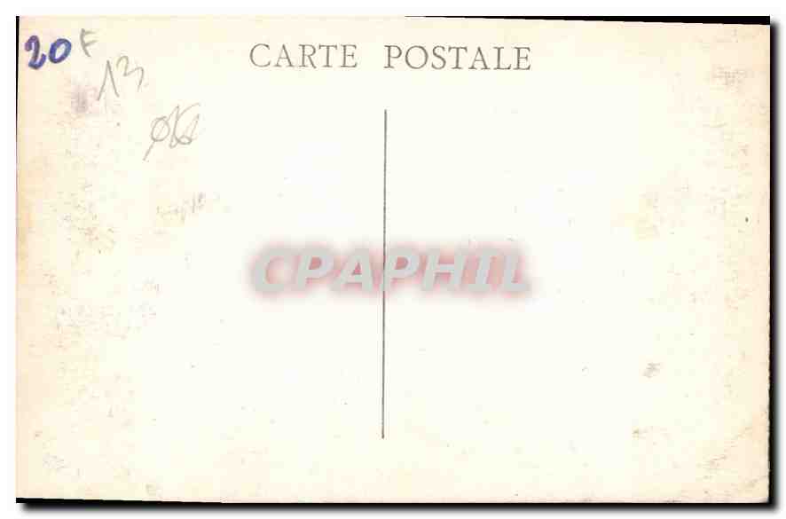 CPA Marseille Escalier monumental de la Gare St Charles  — Rückseite
