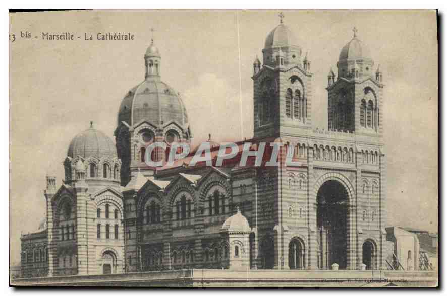 CPA Marseille la Cathedrale 