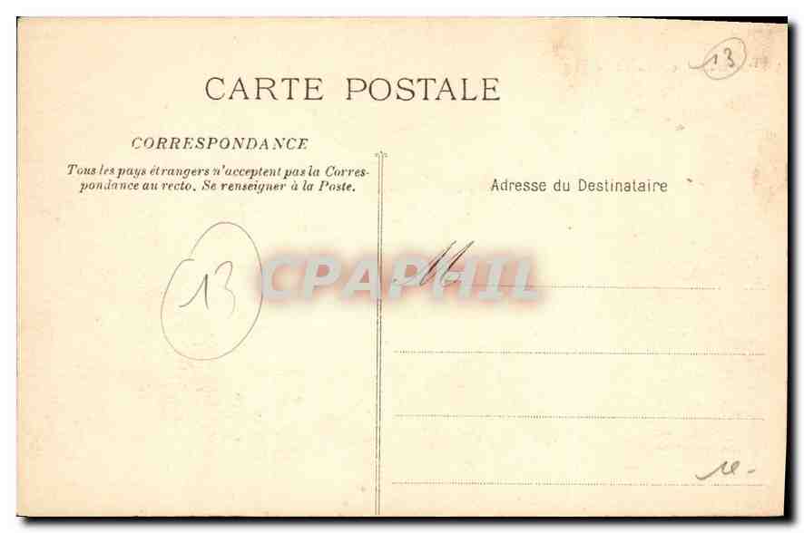 CPA Marseille la Cathedrale  — Verso