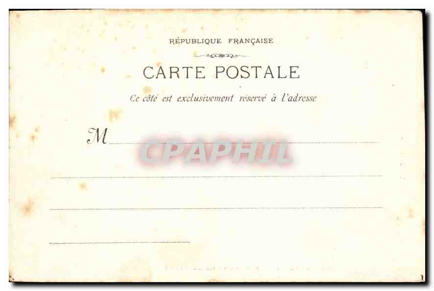 CPA Marseille Notre Dame de la Garde  — Rückseite