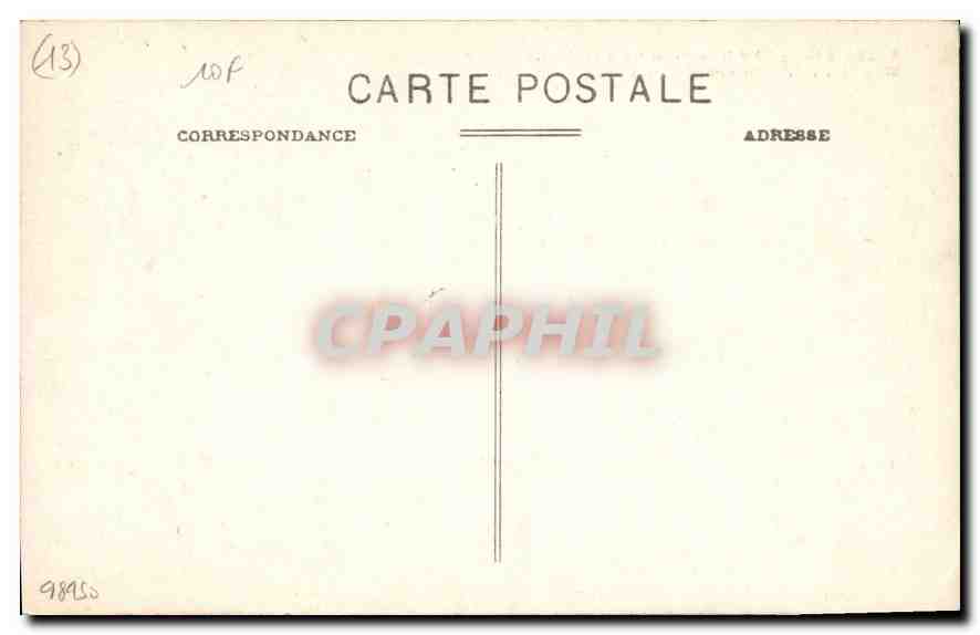 CPA Les Baux Cote oriental et Nord du Chateau et la Tour monotithe demolis sous Louis XI en 1483  — Rückseite