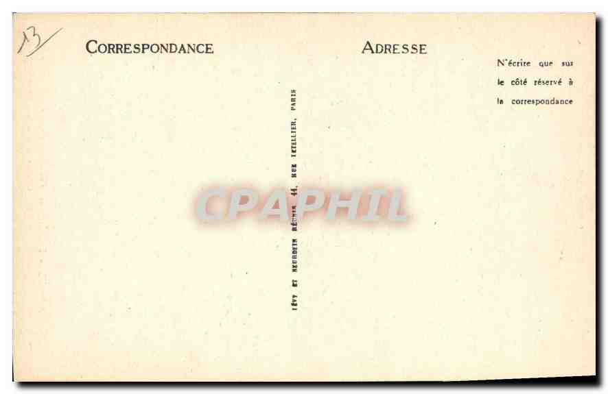 CPA Arles un coin du Theatre Antique Colonnes Corinthiennes  — Verso