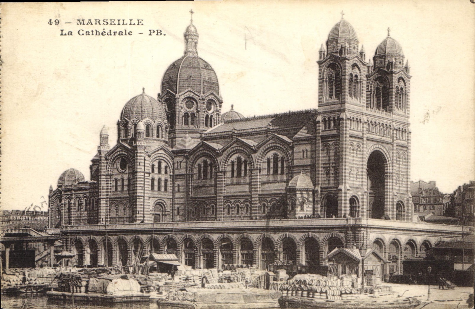 Marsella — La Catedral — CPAPHIL n°49 - Anverso