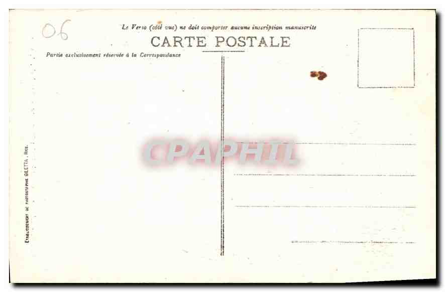 CPA Ligne du Sud de la France Saut du Loup  — Rückseite