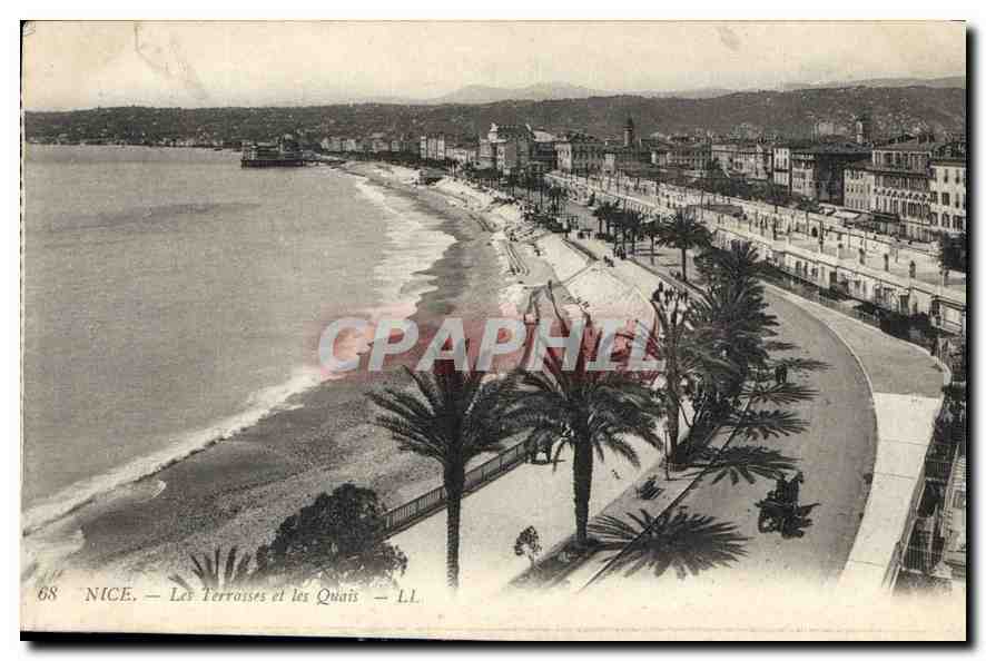CPA Nice les Terrasses et les Quais 