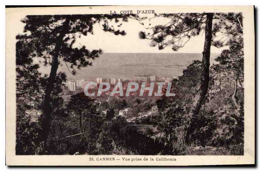CPA Cannes vue prise de la Californie 