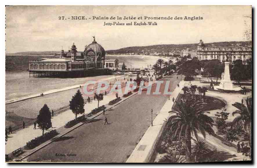 CPA Nice Palais de la Jetee et Promenade des Anglais 