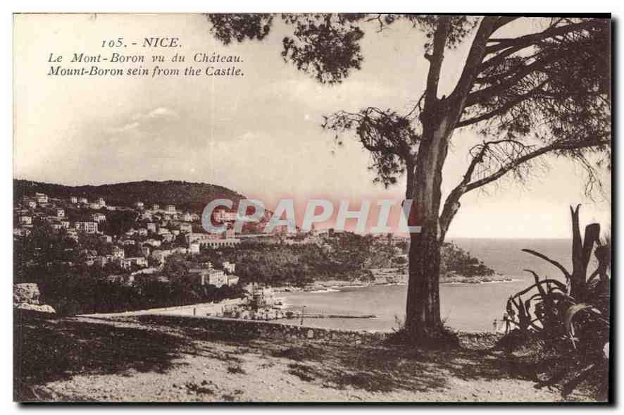 CPA Nice le Mont Boron vu du Chateau 