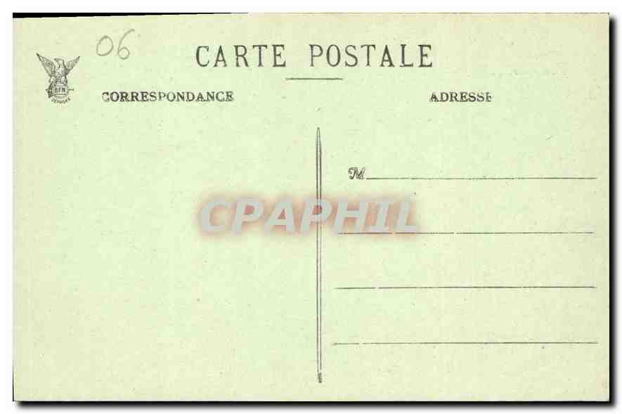 CPA Nice le Mont Boron vu du Chateau  — Verso