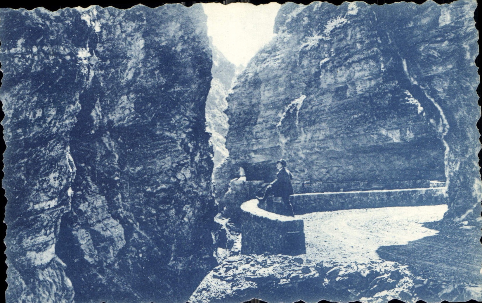 CPA Route des Alpes Gorges superieures de Cians 