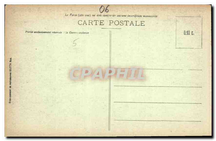 CPA Ile St Honorat vue generale du Monastere et Vieux Chateau XI siecle vue prise de l'Ilot Saint Mi — Rückseite
