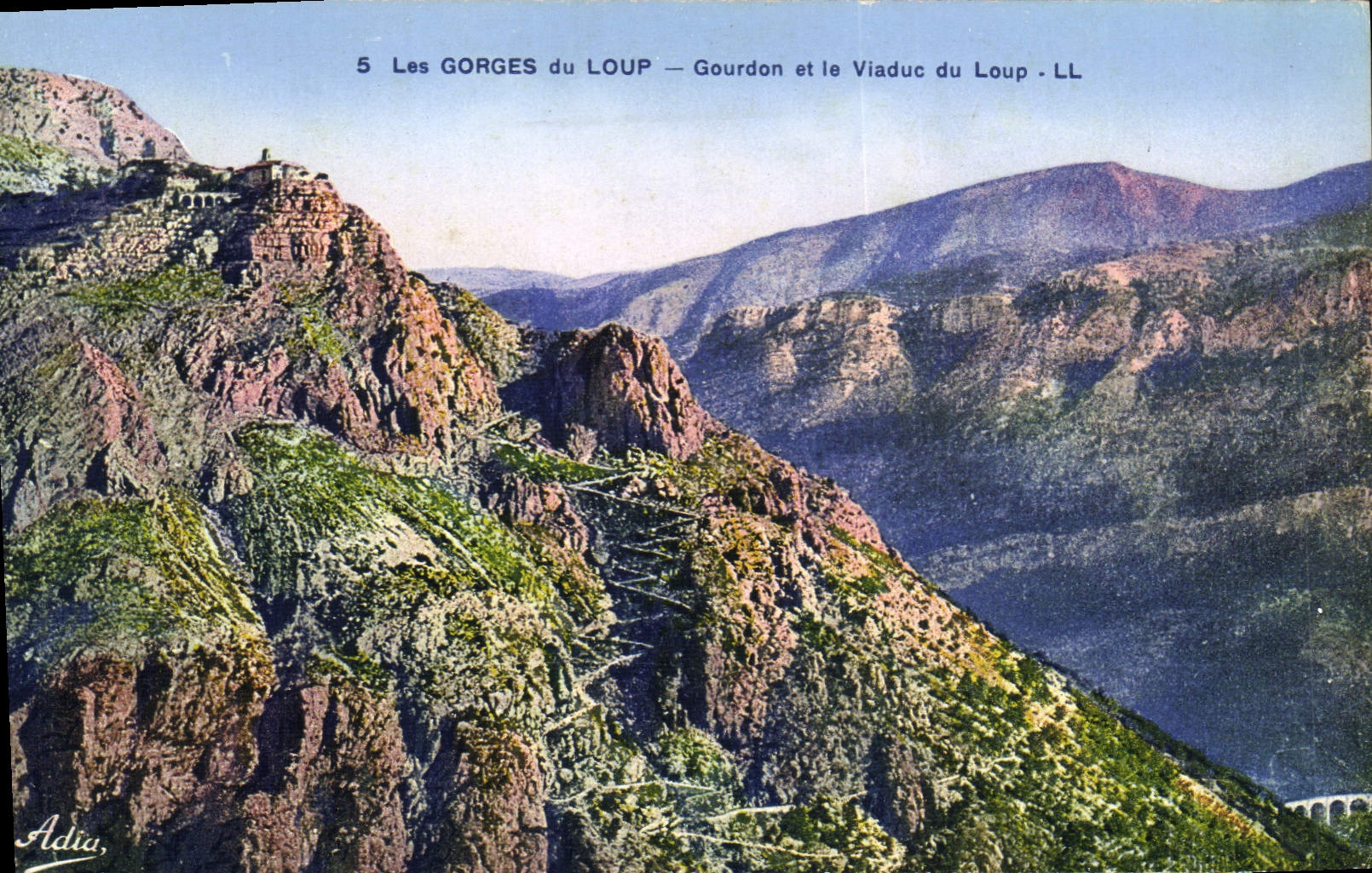 Les GORGES du LOUP — Gourdon et le Viaduc du Loup — Adia