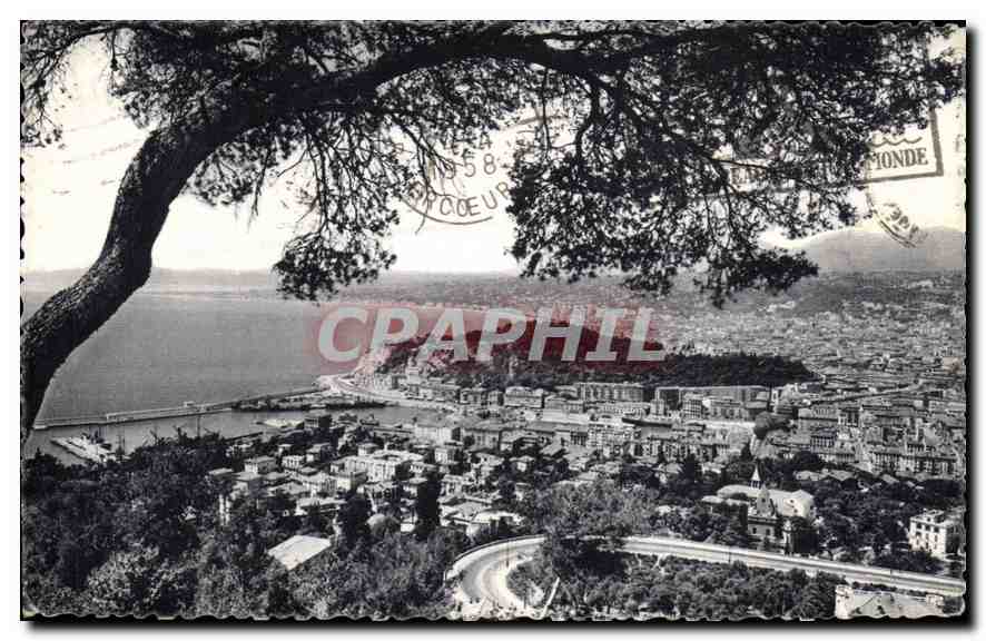 CPA Nice vue generale prise du Mont Boron 