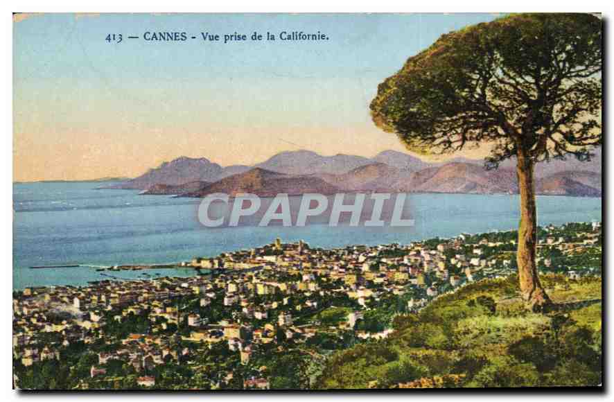 CPA Cannes vue prise de la Californie 