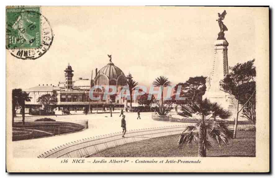 CPA Nice Jardin Albert 1er Centenaire et Jetee Promenade 